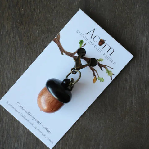 Little Acorn Stitch Marker Keeper