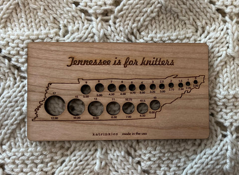 Katrinkles Tennessee Knitting Gauge