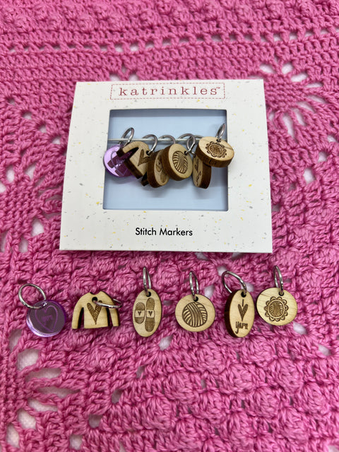 Katrinkles Local Yarn Shop Day 2025 Stitch Marker Set