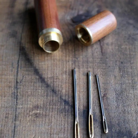 Wooden Tapestry Needle Case
