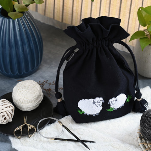 Lantern Moon Meadow Sheep Project Bag