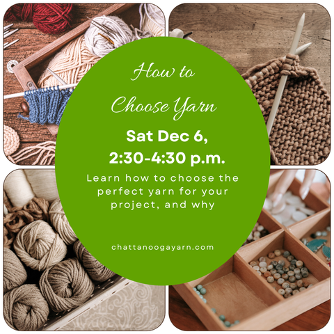 How to Choose Yarn Seminar with Catie