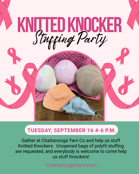 COMMUNITY EVENT!  Knitted Knocker Stuffing Party