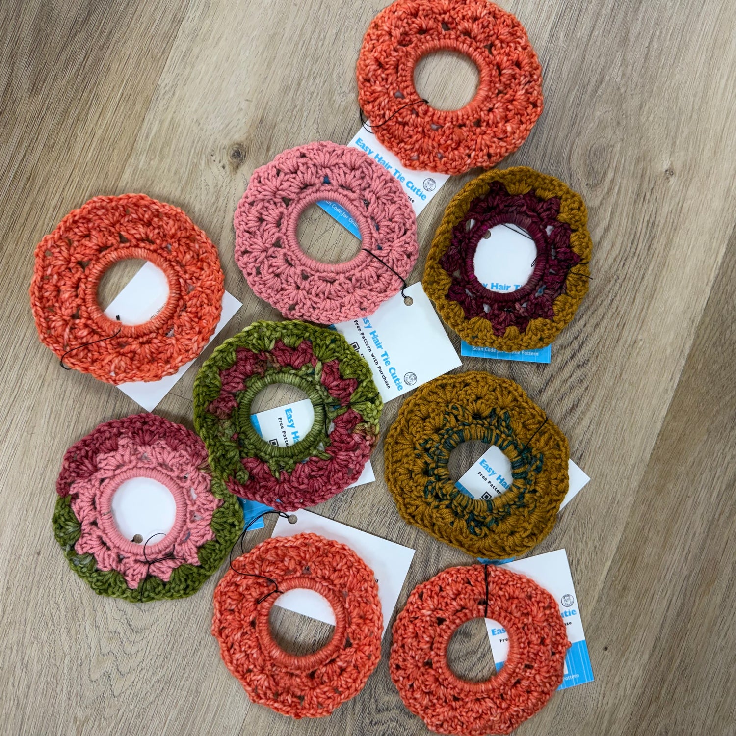 Hand Crocheted Hair Scrunchies