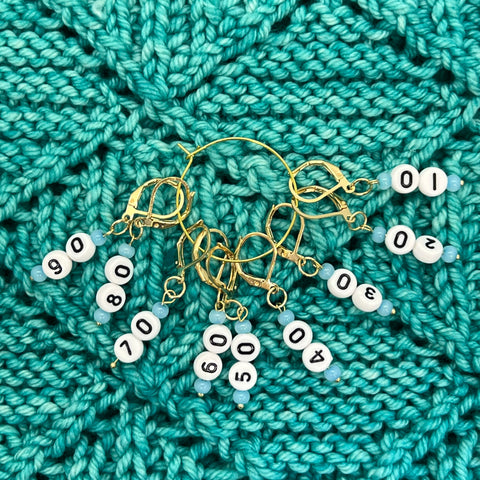 Beaded Crystal Counting Stitch Markers