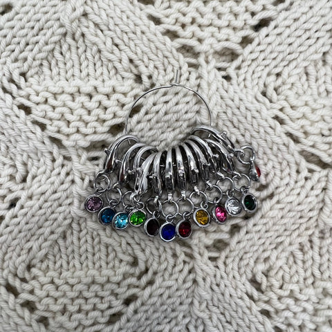 Crystal Stone Stitch Markers