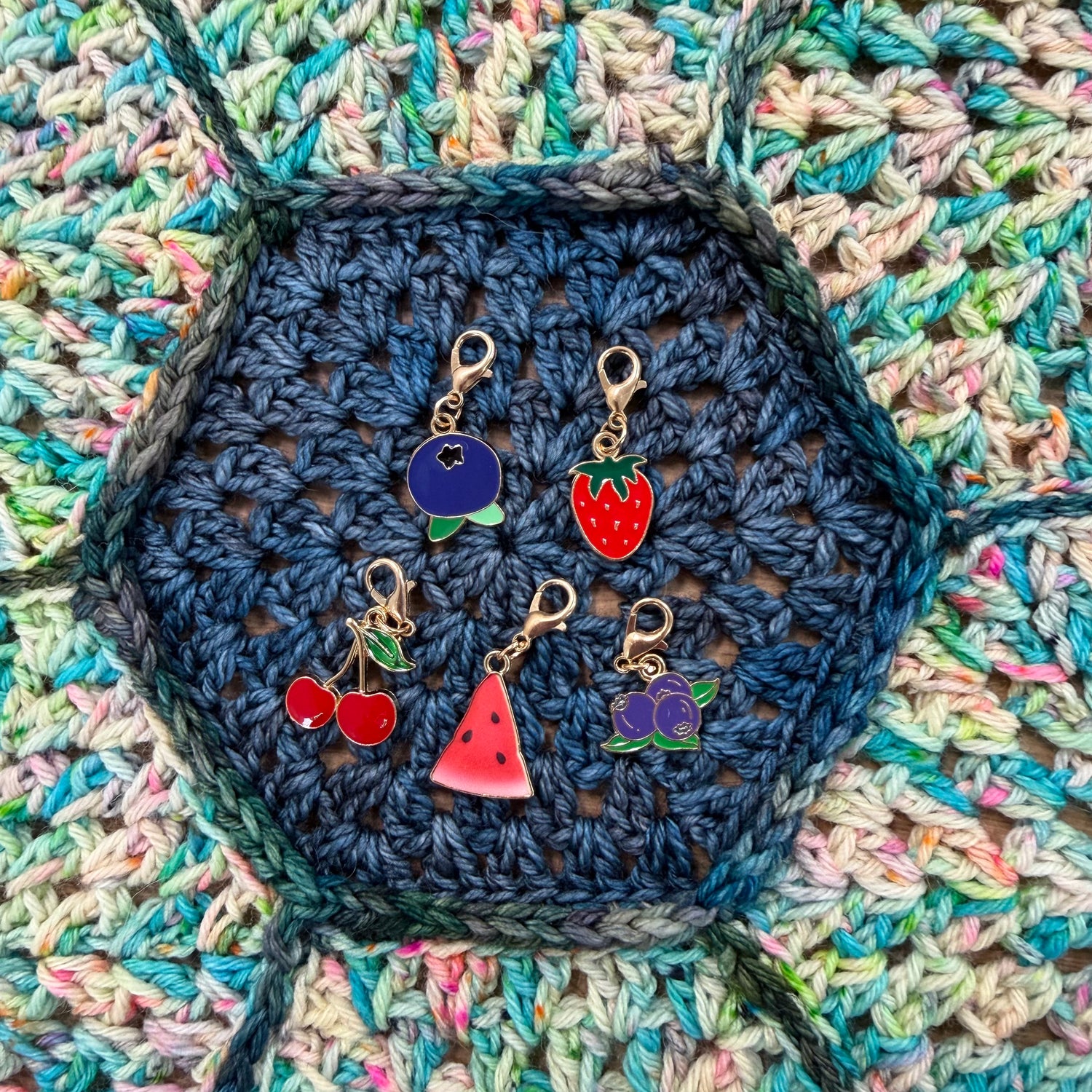 Farmer's Market Fruit Stitch Markers
