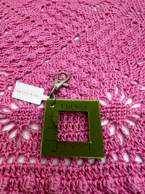 CYC x Katrinkles 1" Gauge Swatch Ruler Fob