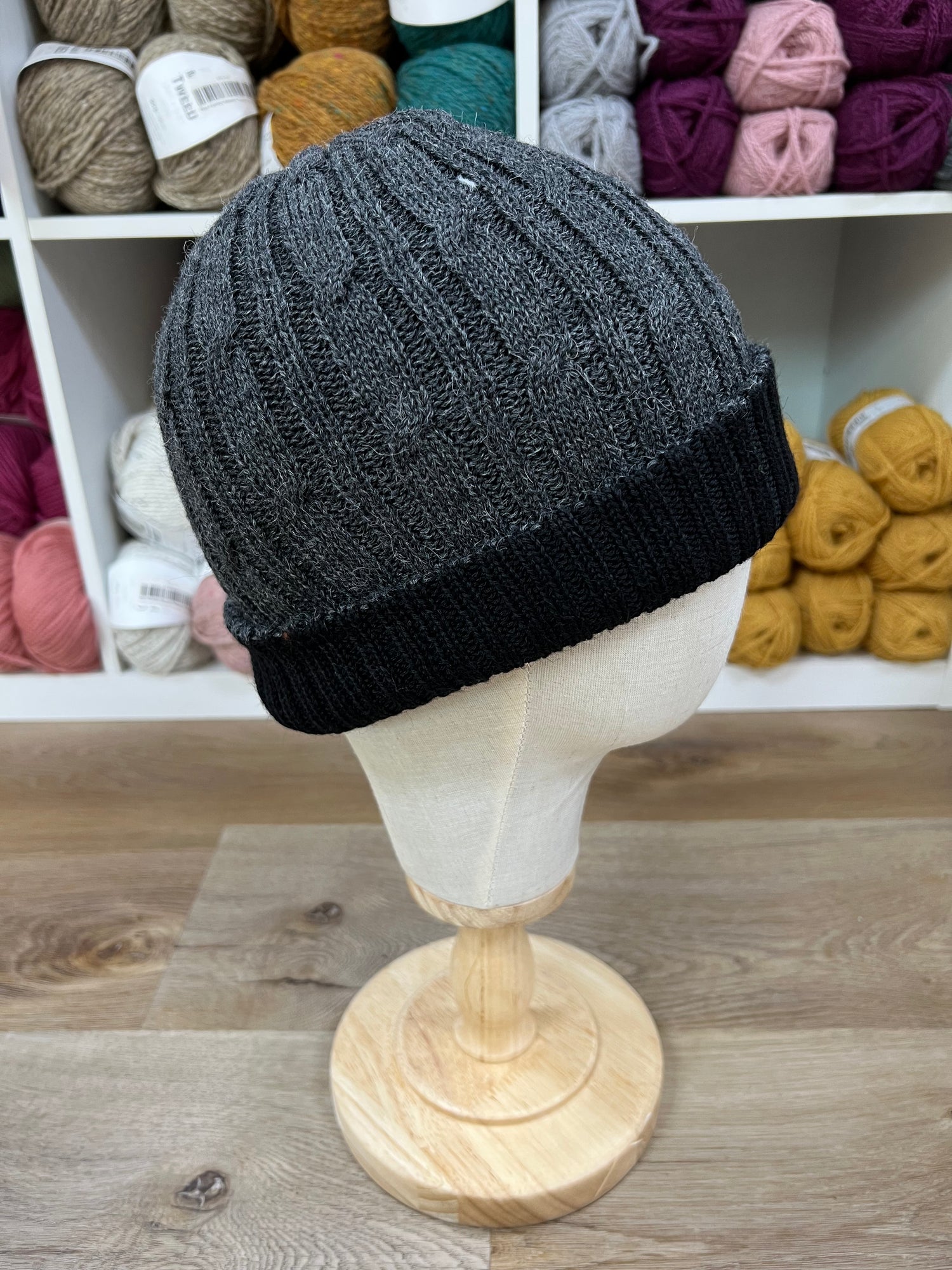 Reversible Alpaca Cable Knit Hats