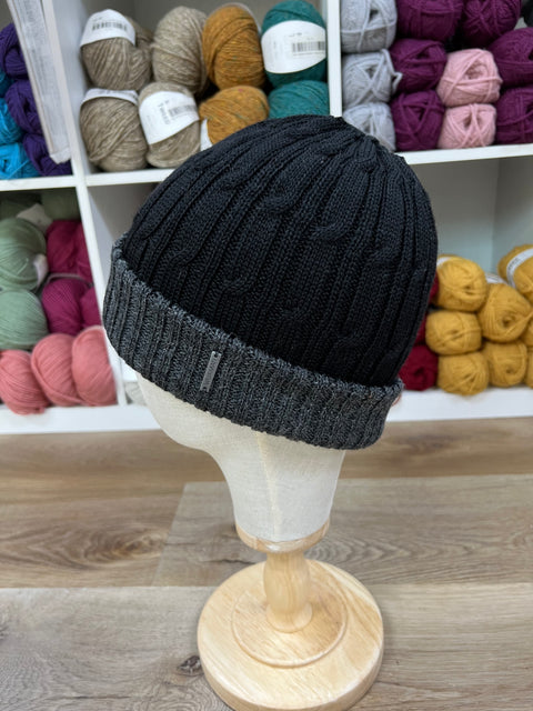 Reversible Alpaca Cable Knit Hats
