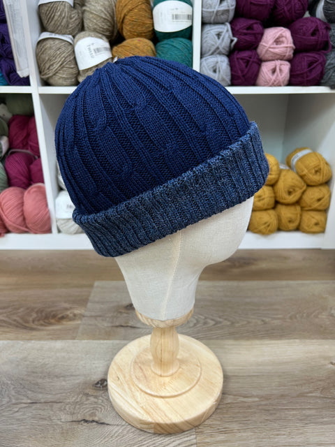 Reversible Alpaca Cable Knit Hats
