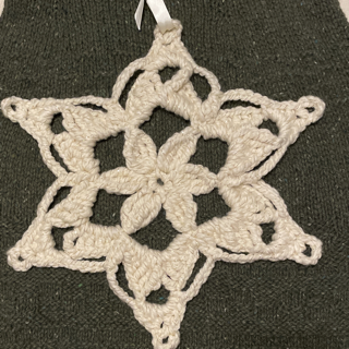 Crocheted Christmas Ornament with Christina -- Snowflake