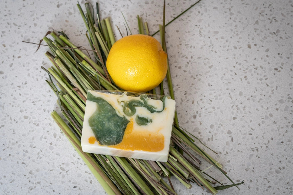Appalachian Goat Lemongrass Goat Milk Soap Slice