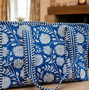 Quilted Cotton Floral Tote Bags