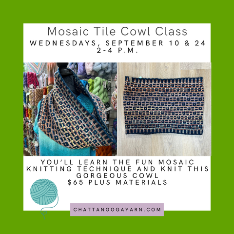 Mosaic Tile Cowl Class with Christina