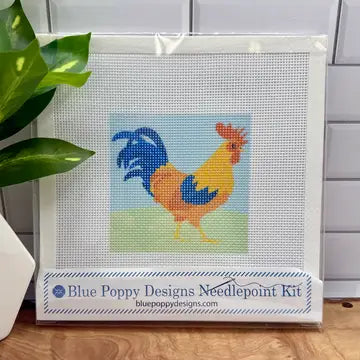 Blue Poppy Needlepoint Kits