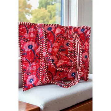 Quilted Cotton Floral Tote Bags