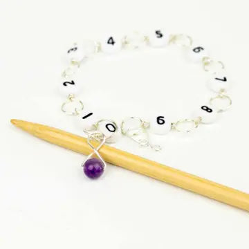 Amethyst Circle Row Counter