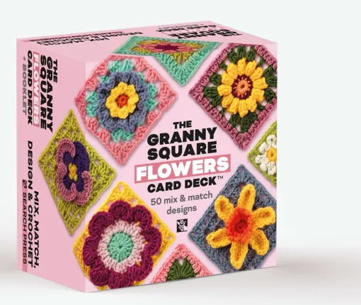 The Granny Squares Flower Card Deck by Claire Montgomerie