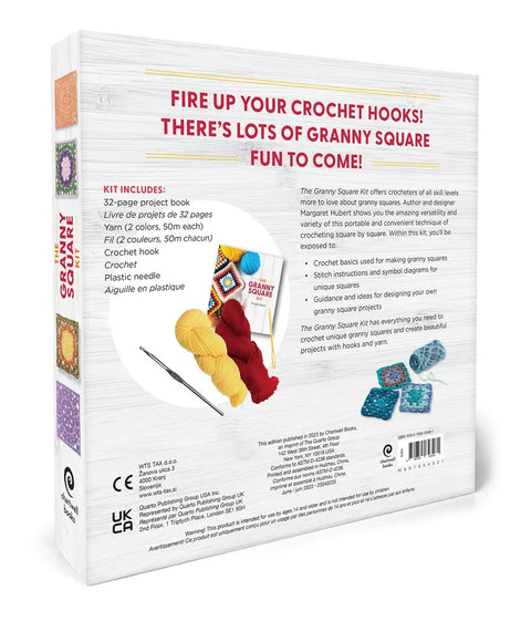 The Granny Square Kit: Everything You Need to Crochet Square by Square! by Margaret Hubert