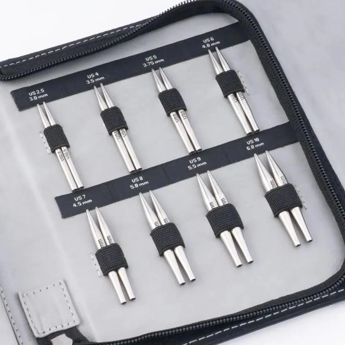 KnitPro Stelo 2" Mini Interchangeable Knitting Needle Set