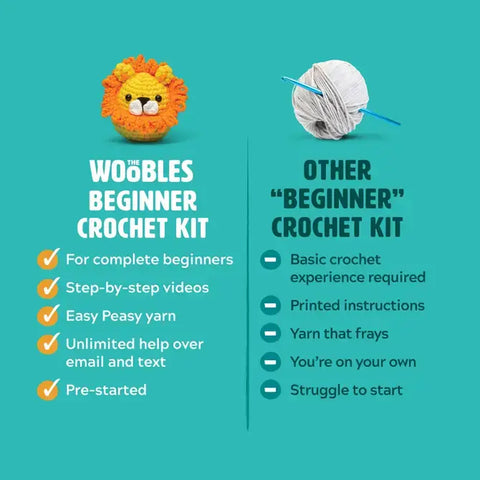 Woobles Beginning Crochet Critter Kits